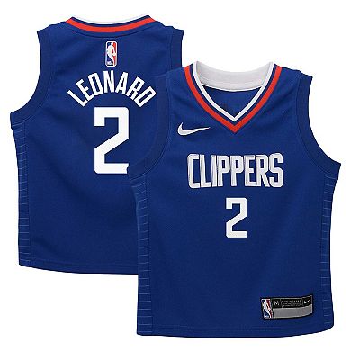 Preschool Nike Kawhi Leonard Royal LA Clippers Dri-FIT Swingman Player Jersey - Icon Edition