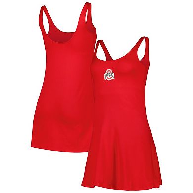 Women's ZooZatz Scarlet Ohio State Buckeyes Logo Scoop Neck Dress