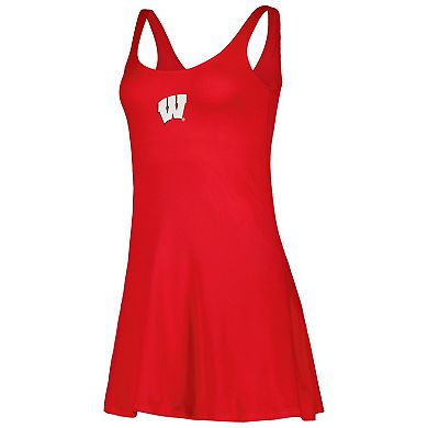 Women's ZooZatz Red Wisconsin Badgers Logo Scoop Neck Dress