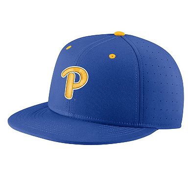 Men's Nike Royal Pitt Panthers Aero True Baseball Performance Fitted Hat
