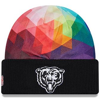 Youth New Era Black Chicago Bears 2023 NFL Crucial Catch Cuffed Knit Hat