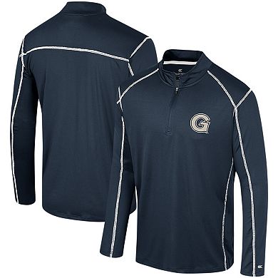 Men's Colosseum Navy Georgetown Hoyas Cameron Quarter-Zip Windshirt