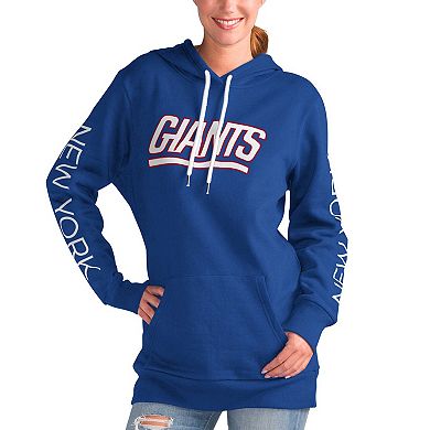 Women's G-III 4Her by Carl Banks Royal New York Giants Extra Inning Pullover Hoodie