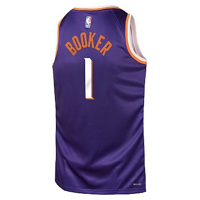 Youth Nike Devin Booker Purple Phoenix Suns Swingman Jersey - Icon Edition