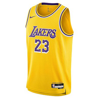 Youth Nike LeBron James Gold Los Angeles Lakers Swingman Jersey - Icon Edition