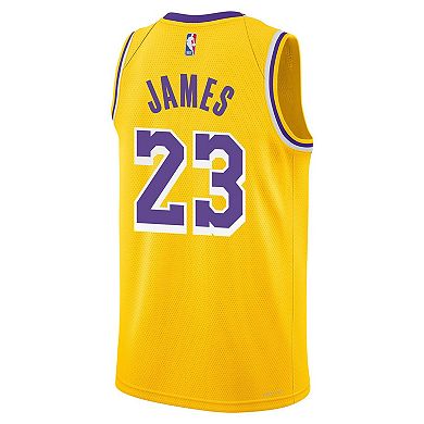 Youth Nike LeBron James Gold Los Angeles Lakers Swingman Jersey - Icon Edition