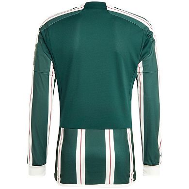 Men's adidas  Green Manchester United 2023/24 Away Long Sleeve Replica Jersey