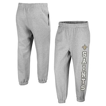 Women's '47 Gray New Orleans Saints Double Pro Harper Jogger Sweatpants