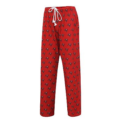 Women's Concepts Sport Red Tampa Bay Buccaneers Gauge Allover Print Sleep Pants