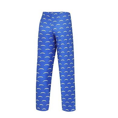 Women's Concepts Sport Powder Blue Los Angeles Chargers Gauge Allover Print Sleep Pants