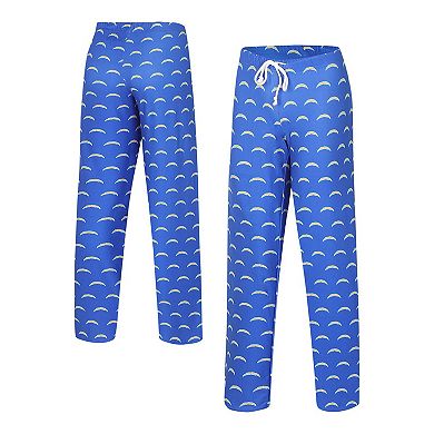 Women's Concepts Sport Powder Blue Los Angeles Chargers Gauge Allover Print Sleep Pants