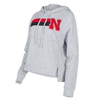Women's Concepts Sport Gray Nebraska Huskers CedarÂ Tri-Blend Raglan Pullover Hoodie