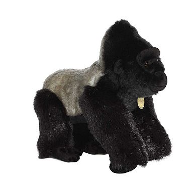 Aurora Large Black Miyoni 13" Silverback Gorilla Adorable Stuffed Animal