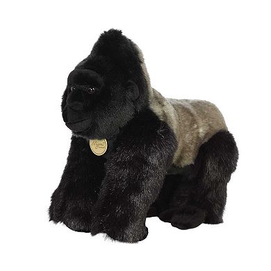 Aurora Large Black Miyoni 13" Silverback Gorilla Adorable Stuffed Animal