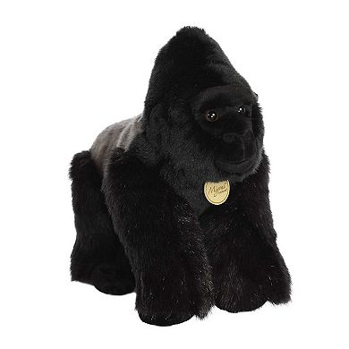 Aurora Large Black Miyoni 13" Silverback Gorilla Adorable Stuffed Animal
