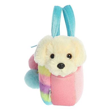 Aurora Small Brown Smileyworld Fancy Pals 9" Rainbow Vibrant Stuffed Animal