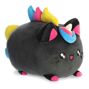Aurora Large Black Tasty Peach 16" Ink Drop Unicorn Meowchi Enchanting Stuffed Animal