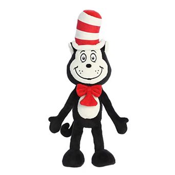 Aurora Large Black Dr. Seuss 15" Cat In The Hat Armature Whimsical Stuffed Animal