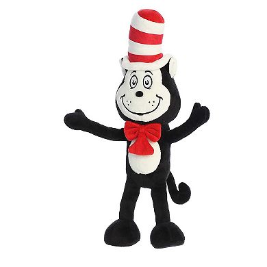 Aurora Large Black Dr. Seuss 15" Cat In The Hat Armature Whimsical Stuffed Animal