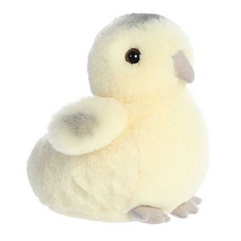 Aurora Small White Mini Flopsie 8" Ameraucana Chick Adorable Stuffed Animal
