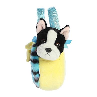 Aurora Small Black Smileyworld Fancy Pals 8" Shades Vibrant Stuffed Animal