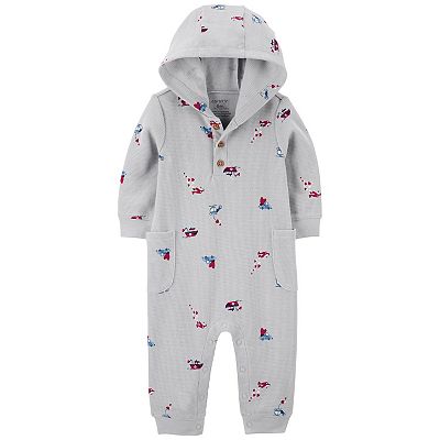 Baby Boy Carter's Boat Print Thermal Jumpsuit