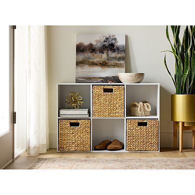 Sonoma Goods For Life® Collapsible Water Hyacynth Cube Organizer