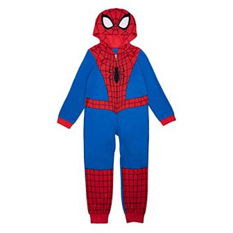 Boys 4-10 Spiderman One-Piece Pajamas