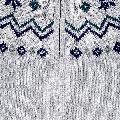 Baby Boy Carter's Fair Isle Hooded Jumpsuit