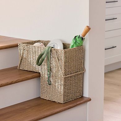 Sonoma Goods For Life® Seasgrass Woven Stair Basket