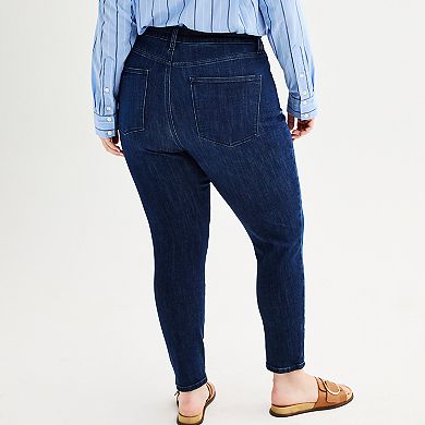 Plus Size Sonoma Goods For Life® High Rise Skinny Jeans