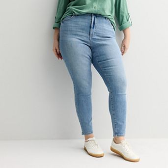 Plus Size Sonoma Goods For Life® High Rise Skinny Jeans