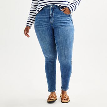 Plus Size Sonoma Goods For Life® High Rise Skinny Jeans
