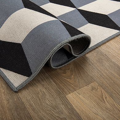 World Rug Gallery Contemporary Geometric Flatweave Indoor / Outdoor Area Rug