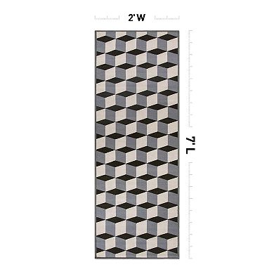 World Rug Gallery Contemporary Geometric Flatweave Indoor / Outdoor Area Rug
