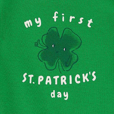 Baby Carter's St. Patrick's Day Ribbed Long-Sleeve Bodysuit