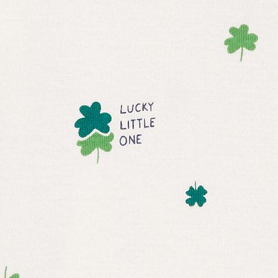 Baby Girl Carter's 3-Piece St. Patrick's Day Print Tee, Jumper & Tights Set