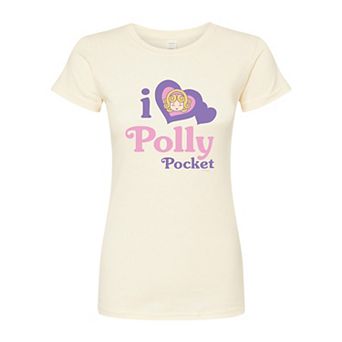 Juniors' Polly Pocket I Love Polly Fitted Tee