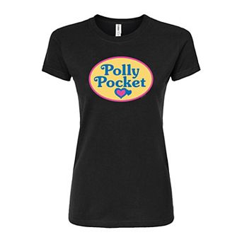 Juniors' Polly Pocket Color Logo Fitted Tee