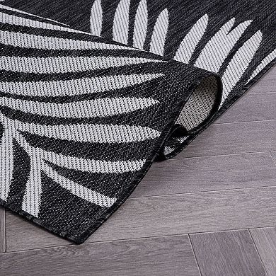 World Rug Gallery Palm Leaves Indoor Outdoor Rug