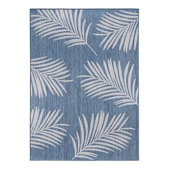 World Rug Gallery Palm Leaves Indoor Outdoor Rug