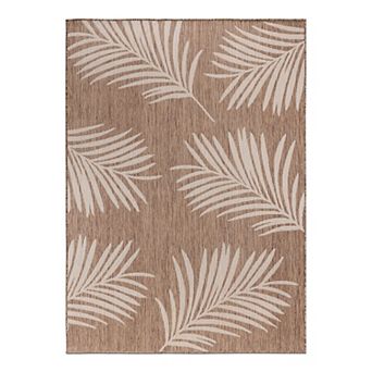World Rug Gallery Palm Leaves Indoor Outdoor Rug