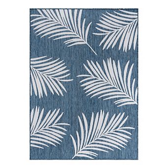 World Rug Gallery Palm Leaves Indoor Outdoor Rug