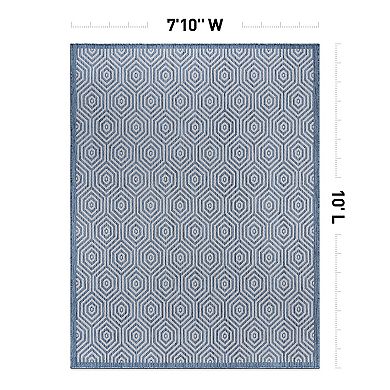 World Rug Gallery Modern Geometric Indoor Outdoor Rug