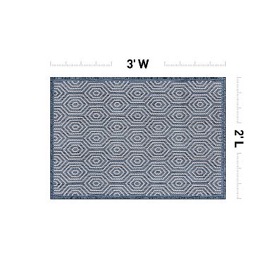 World Rug Gallery Modern Geometric Indoor Outdoor Rug