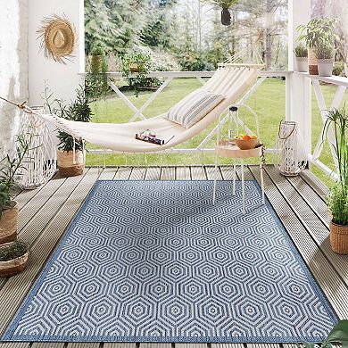 World Rug Gallery Modern Geometric Indoor Outdoor Rug