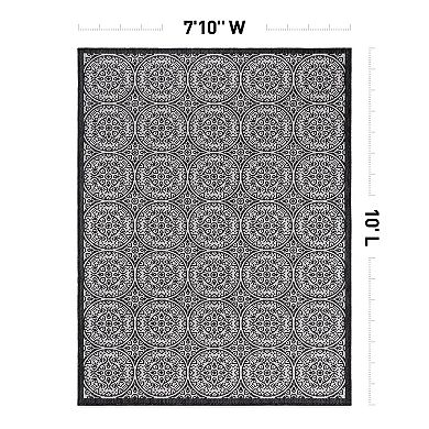 World Rug Gallery Geometric Indoor Outdoor Rug