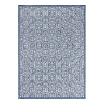 World Rug Gallery Geometric Indoor Outdoor Rug
