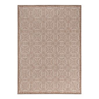 World Rug Gallery Geometric Indoor Outdoor Rug