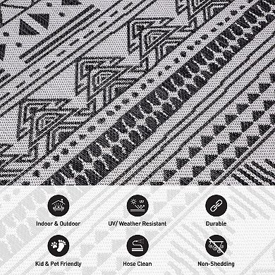 World Rug Gallery Bohemian Indoor Outdoor Rug